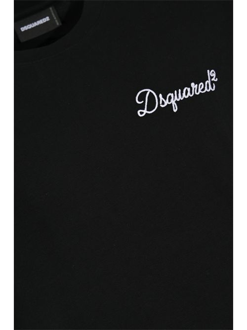 T-shirt Loose Fit in jersey di cotone con ricamo Dsquared2 DSQUARED2 | S74GD1525 D20106900